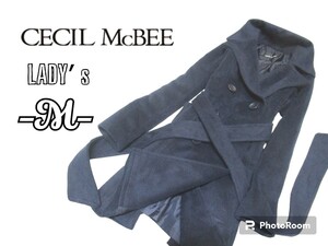 レディースM◇CECIL MC BEE◇メルトンコート navy