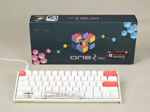 ●【ジャンク】Ducky One 2 Pro Mini Pure White ネズミ キーボード キーキャップ欠品