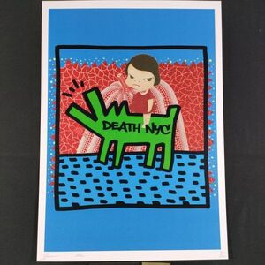 世界限定100枚 DEATH NYC アートポスター K41 キースへリング Keith Haring 犬 DOG 奈良美智 ロッタちゃん 草間彌生 かぼちゃ