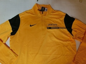 激レア USA購入 Nike【DRI FIT】USカレッジ【OREGON DUCKS】Webfoots Elite Coaches Half-Zip ジャケットUS Lサイズ イエロー