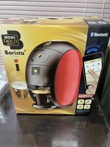 BB009　未使用　ネスカフェ ゴールドブレンド バリスタアイ Nescafe Barista i SPM9635 レッド コーヒーマシン BGAR