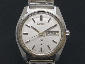 【1円】ジャンク 稼働 SEIKO グランドセイコー ハイビート 6146-8000 デイデイト SS シルバー 自動巻き 腕時計 GRAND SEIKO アンティーク