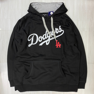 米国老舗ブランド【2XL】 Antigua アンティグア MLB ロサンゼルス ドジャース LA Dodgers パーカー VICTORY 黒 ブラック 大谷翔平 山本由伸