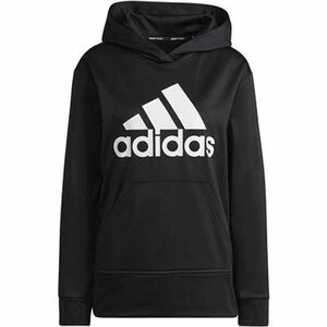 1418389-adidas/レディース スウェットパーカー ビッグロゴ フィットネス ジム トレーニング 裏起毛/