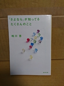 唯川恵『さよならが知ってるたくさんのこと』新潮文庫　表紙イタミあり