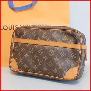 正規品 ヴィトン Louis Vuitton セカンド Second クラッチ Clutch バッグ Bag モノグラム Monogram コンピエーニュ28 Authentic Mint