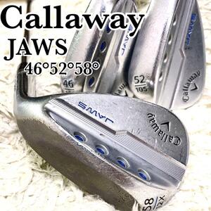 Callaway JAWS MD5 キャロウェイ ジョージ クロム ウェッジ モーダス3 46 52 58 PW AW SW 3本セット メンズ 右 S スチール アイアン