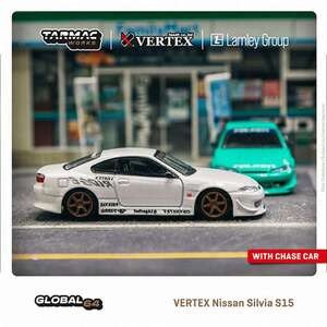 ターマックワークス 1/64 Tarmac Works　VERTEX Nissan Silvia S15 White Metallic