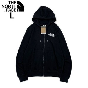 1円～!売切!【正規新品】THE NORTH FACE◆HALF DOME FULLZIP フルジップ パーカー US限定 裏起毛 男女兼用 アウトドア(L)黒 181130-38