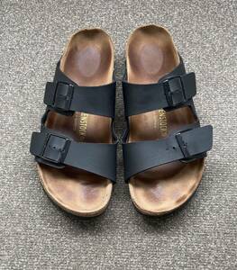 【中古美品】ビルケンシュトック アリゾナ 27.0cm 42 ブラック BIRKENSTOCK サンダル