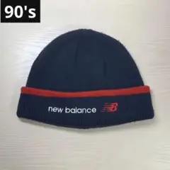 90s NewBalanceニット帽ビーニーarchiveヴィンテージy2k古着