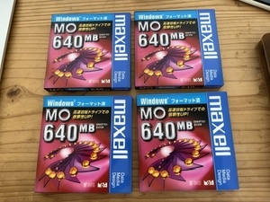 ★未開封新品/MOディスク/640MB×4個/maxell/マクセル/日立