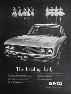 稀少！1970年マツダ 1800広告/Mazda 1800 Sedan/マツダ自動車/昭和レトロ/旧車/バレリーナ/E