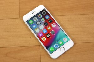 △現状品△ iPhone 6 16GB Silver MG482J/A Apple/au:○ SIMロック 本体のみ 簡易チェック 黄ばみ リセット済 傷み iOS12.5.7 (2746562)