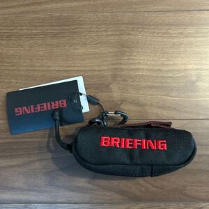 【ブリーフィング】ボール ポーチ ゴルフ 黒 新品 / BRIEFING ポーチ ケース ブラック