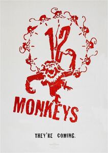 US版ポスター『12モンキーズ』（Twelve Monkeys）★ブルース・ウィリス/ブラッド・ピット/テリー・ギリアム