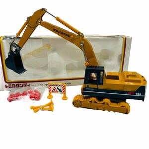 コマツパワーショベル KOMATSU PC200 DK-001　レトロ TOMY DANDY トミカ TOMICA トミー ショベルカー イエロー 黄色