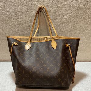 LOUIS VUITTON ルイヴィトン ネヴァーフルMM モノグラム 紐1部取れ トートバッグ ショルダーバッグ 現状品