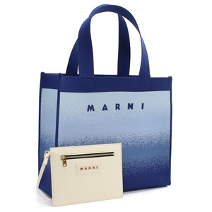 【新品未使用正規品】マルニ MARNI トートバッグ ブランド SHMP0076A5 P5506 ZO535 ブルー系 レディース