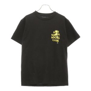 ANTI SOCIAL SOCIAL CLUB アンチソーシャルソーシャルクラブ プリント クルーネック 半袖 カットソー Tシャツ ブラック