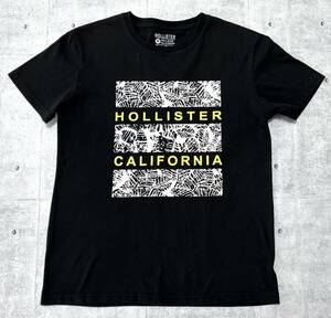 HOLLISTER ビッグロゴ デカロゴ ブラック 半袖 Tシャツ クルーネック　　ホリスター アバクロ アバクロンビー＆フィッチ 玉9568