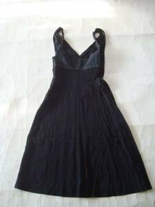 美品 ALBERTA FERRETTI イタリア製ブラックワンピースドレス size40 アルベルタ フェレッティ 黒