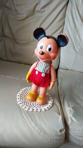 Xmas レア 美 アメリカ VTG 1950年 SUN RUBBER サン ラバー パイ目 ミッキーマウス Disney オリジナル服 ソフビ ドール 映画 フィギュア 鼠