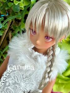 【Carmina】カスタムヘッド　ピュアニーモ用ヘッド（タン）髪色シルバー