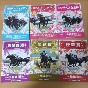 【競馬限定非売品】カードコレクション　はがきサイズ 未使用　天皇賞春菊花賞タイトルホルダー　秋華賞朝日杯ドウデュース 6枚ウマ娘