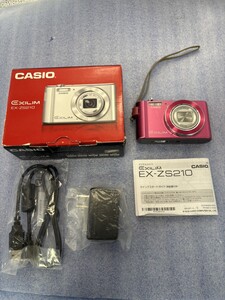 D CASIO EXILIM EX-ZS210 ピンク　デジタルカメラ