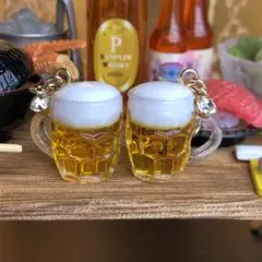 うたちゃん様　No.291マスクチャーム　小さなジョッキビール　飲み会