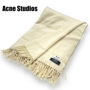 １円スタート【美品】Acne Studios アクネストゥディオズ　マフラー　ストール　白