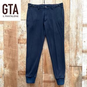 【美品】GTA ジーティーアー GIORGIO ジョルジオSLIM FIT テーパード ジョガー スラックス パンツ 46 ネイビー BEAMSF取扱