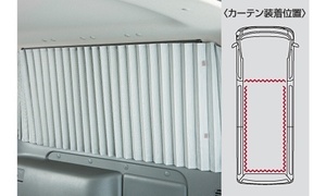 キャラバン/CARAVAN NV350 E26系：純正 車内カーテン（フロント・サイド1st・2nd・バックドア用一式)(廃盤 残り在庫わずか)