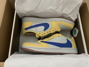 ★25.5cm Travis Scott × Nike WMNS Air Jordan 1 Retro Low OG Canary ウィメンズ トラヴィス スコット ナイキ ジョーダン NIKE