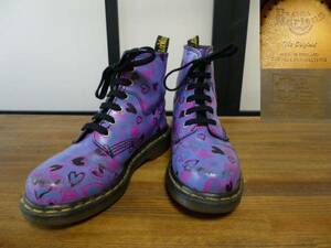 ドクターマーチン ハート柄 6ホールブーツ イングランド製 / Dr.Martens