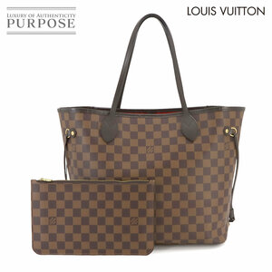 新品同様 ルイ ヴィトン LOUIS VUITTON ダミエ ネヴァーフル MM トート バッグ エベヌ スリーズ N41358 ゴールド 金具 RFID 90234685