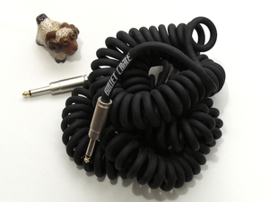 [新品] Bullet Cable）カールコード BC-30CC 公称長30ft（9.14m）, Black, Straight/Straight