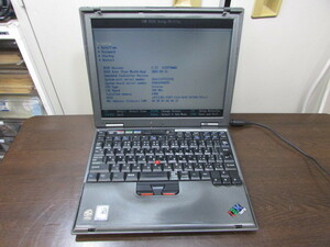 【YNT0391】希少レア★ThinkPad I 2661-23J Celeron 500MHz/64MB/HD欠品/12.1inch/800x600/ 通電BIOS確認済み 状態悪い★中古