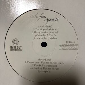 Nujabes feat Apani Thank you ヌジャベス 12インチ LP レコード 5点以上落札で送料無料Z