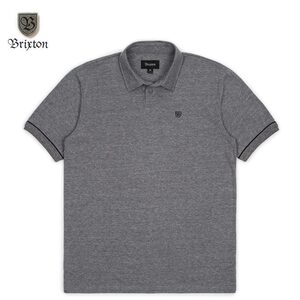 BRIXTON(ブリクストン) CARLOS S/S POLO KNIT グレー