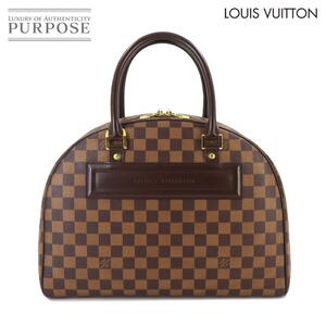 新品同様 ルイ ヴィトン LOUIS VUITTON ダミエ ノリータ ハンド バッグ エベヌ ブラウン N41455 Damier Nolita Bag 90238853