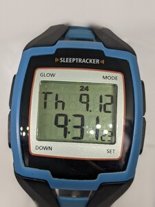 SLEEPTRACKER スリープトラッカー デジタルウォッチ ブルー 電池交換済 中古動作品 174 3