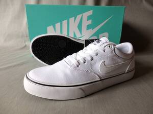 24cm！新品◆NIKE SB CHRON 2 CNVS◆US6(24cm)WHITE◆サーフィン/スケートボード/スノーボード/BMX