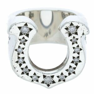 テンダーロイン T-H.S RING SILVER STONE サイズ:10号 ホースシューシルバーダイヤリング 中古 NO05