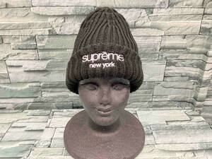 Supreme シュプリーム ニット帽 Classic Logo Chunky Ribbed Beanie ブラック