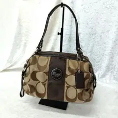 COACH コーチ F17432 シグネチャー キャンバス ブラウン