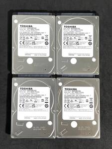 ★ 4個セット ★ 2TB ★　TOSHIBA / MQ04ABD200　2023年製　稼働極少　2.5インチ　内蔵HDD　9.5mm厚/SATA　東芝