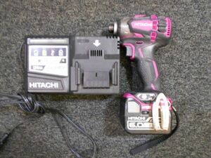 ★HIKOKI 14.4V コードレスインパクトドライバ WH14DDL2 6.0Ah 中古★