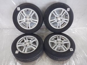 ☆タイヤ 21年製 山あり 175/65R14 ブリヂストン☆ 4H 100 5.5J +45 14インチ 社外品 weds JOKER アルミホイール付 4本